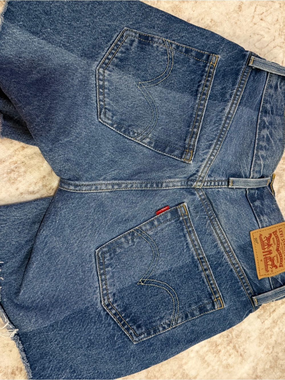 Levi's Blue Denim Jean Shorts